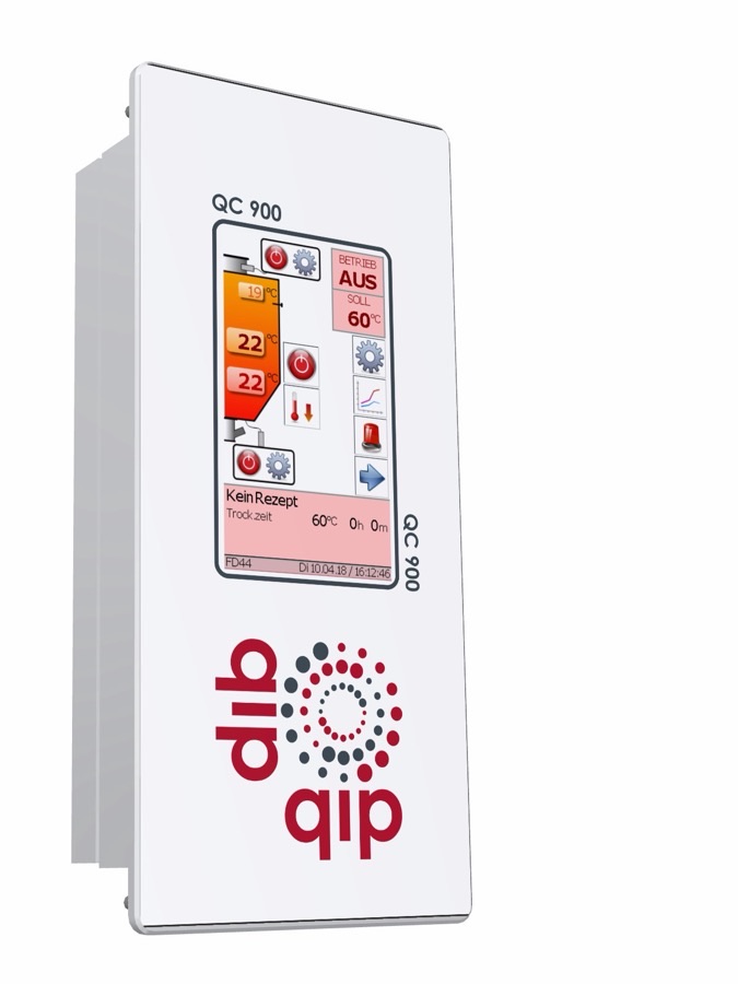 qip QC900-Steuerung — Touch-Bedienung mit farbigem Display